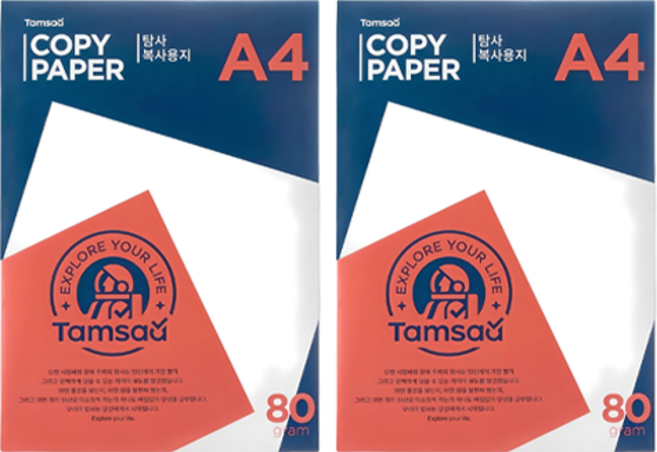 탐사 복사용지 80g, A4, 1000개