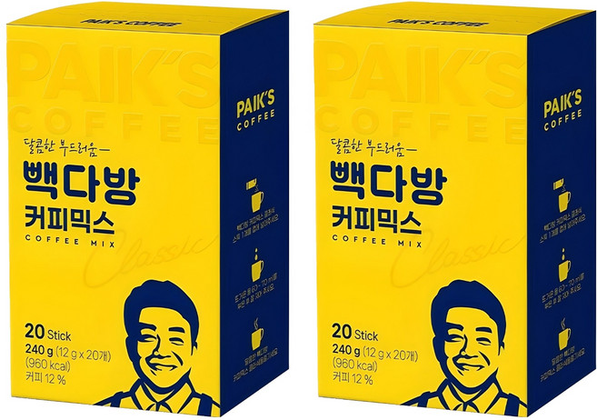 빽다방 커피믹스, 12g, 20개입, 2개