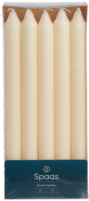스파스 하우스홀드 캔들 10p, 미색, 66g, 1개