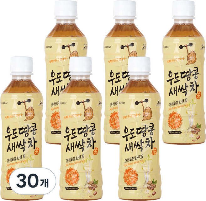 돌콤달콤 우도땅콩 새싹차, 340ml, 30개