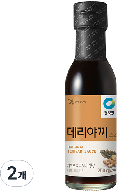 청정원 데리야끼 소스, 250g, 2개