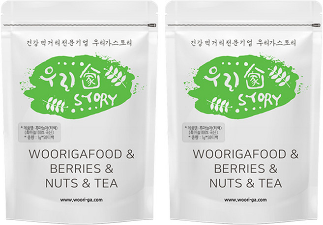 우리가스토리 흑마늘차, 1g, 50개입, 2개