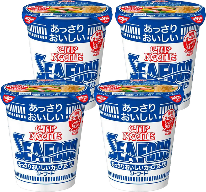 NISSIN 日清 CUP NOODLE 合味道 清爽海鮮杯麵 60g, 4入