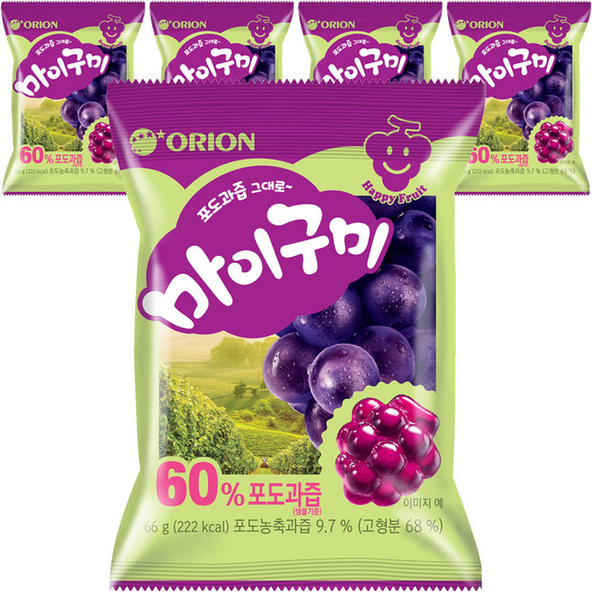 오리온 마이구미, 66g, 5개