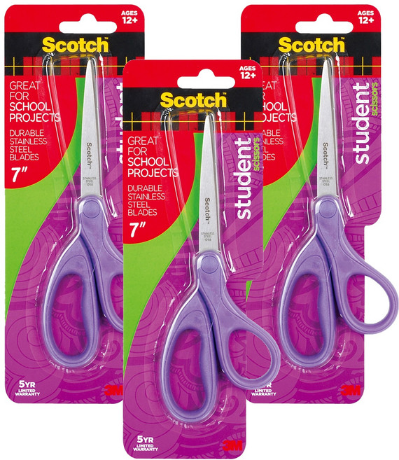 스카치 가위 중 1407S-MIX, 랜덤발송, 3개