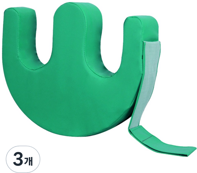 솔미온 U자형 환자 침대 보조 쿠션 그린, 3개