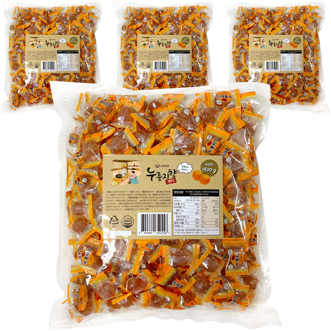 스위트영 누룽지향 캔디, 1.5kg, 4개