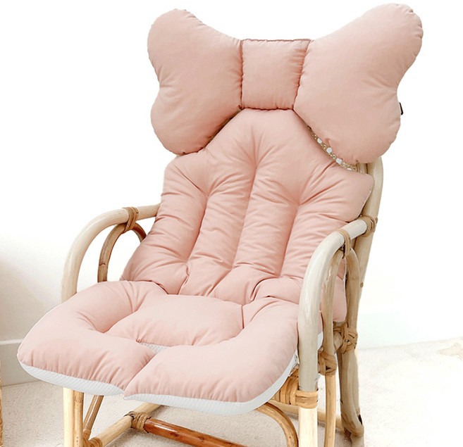 마롤로뜨 마카롱 컬러 사계절 신생아 유모차 라이너, 핑크, 1개