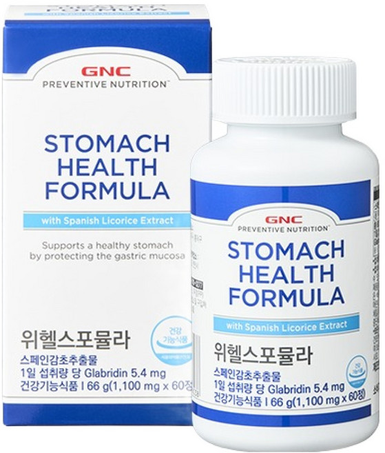 GNC 위헬스 포뮬라 위건강 감초추출물, 60정, 1개