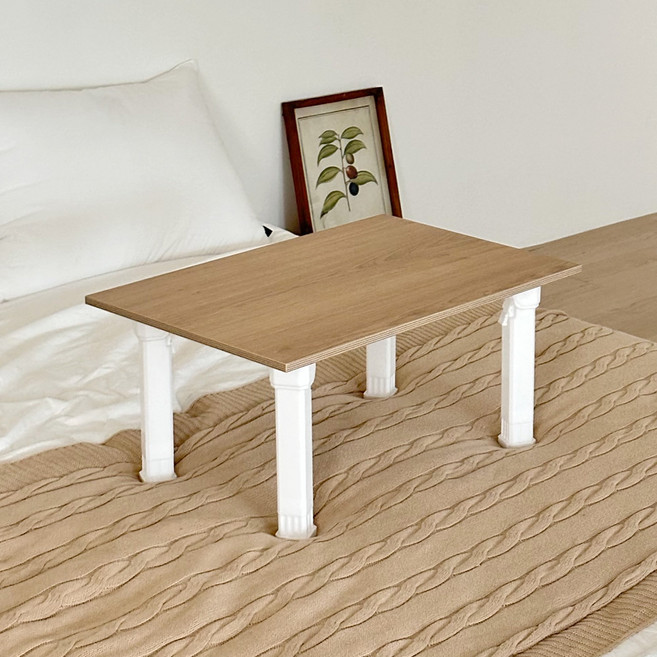 스토리퍼니쳐 국내생산 E0 소프티 베이직 접이식 테이블, 내추럴오크