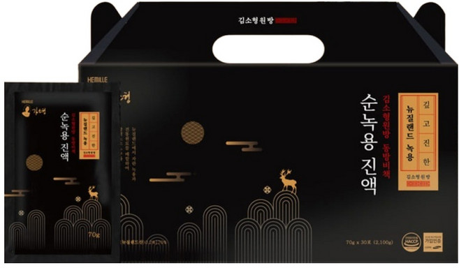 Hemille 金素亨 原方 東方秘策 紐西蘭純鹿茸精華, 2.1kg, 1個