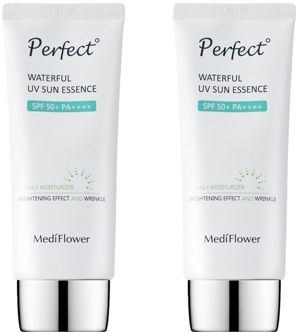 메디플라워 퍼펙트 워터풀 유브이 선에센스 SPF 50+ PA++++, 2개, 50ml