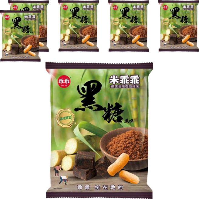乖乖 米乖乖 黑糖風味, 40g, 6包