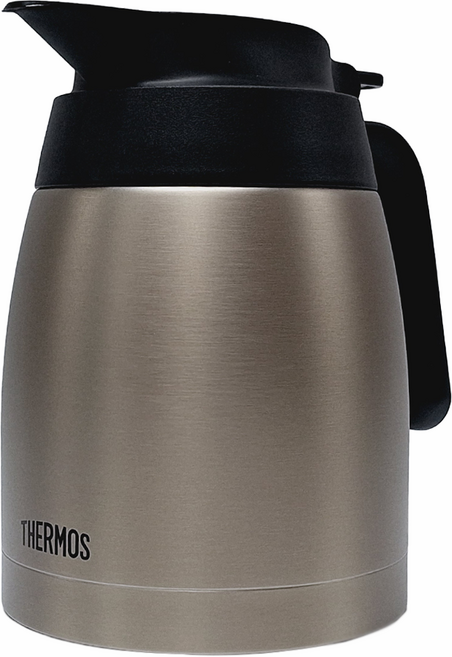 THERMOS 膳魔師 不銹鋼真空保溫壺 TTB-1001, 不鏽鋼 銀色, 1個, 1L