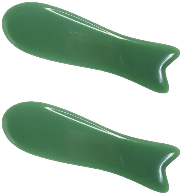 옥 괄사, 2개, 물고기(BJ5-3)