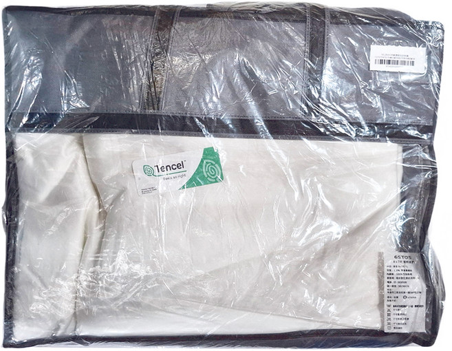BUHO 布歐 100%TENCEL™純天絲 素面文青300織 兩用被套- 60支高織高密面料, 珍珠白