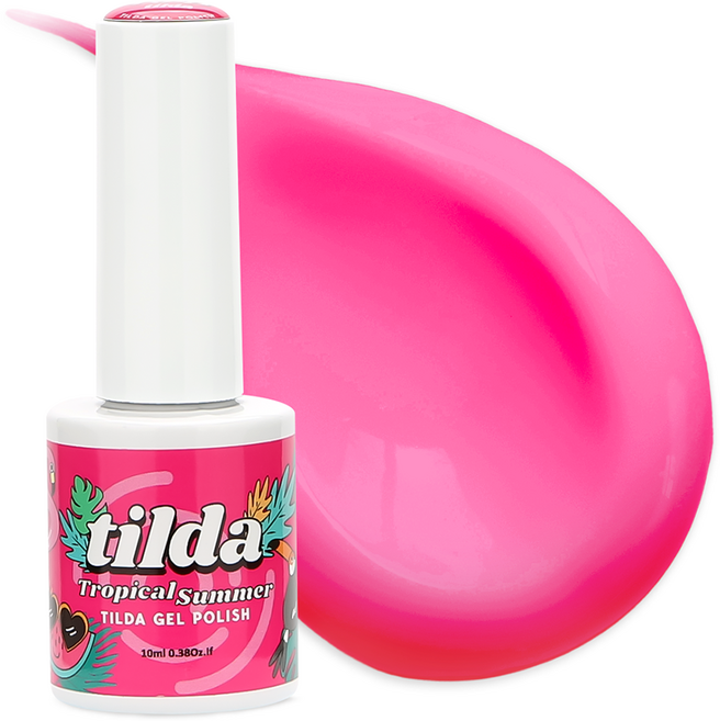 tilda 폴리쉬 컬러젤 매니큐어, T041 푸시아핑크, 1개, 10ml