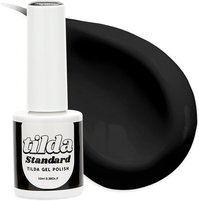 tilda 폴리쉬 컬러젤 매니큐어, T052 블랙, 1개, 10ml