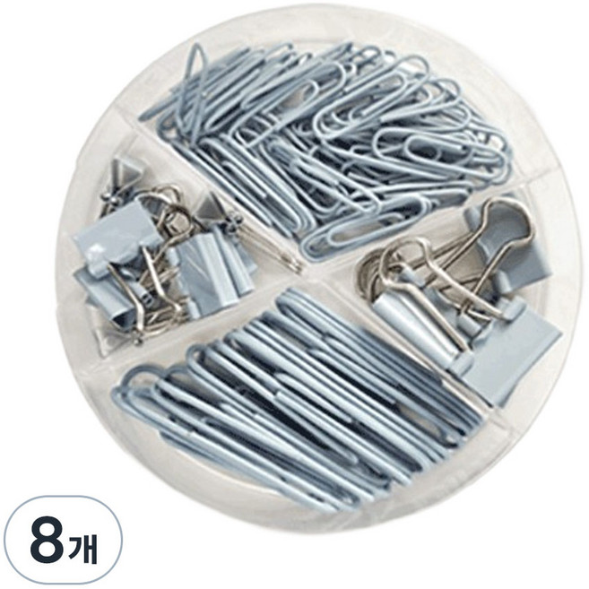 Salim On 彩色活頁夾長尾夾 1 藍色 SRO-A2P-BL, 8個