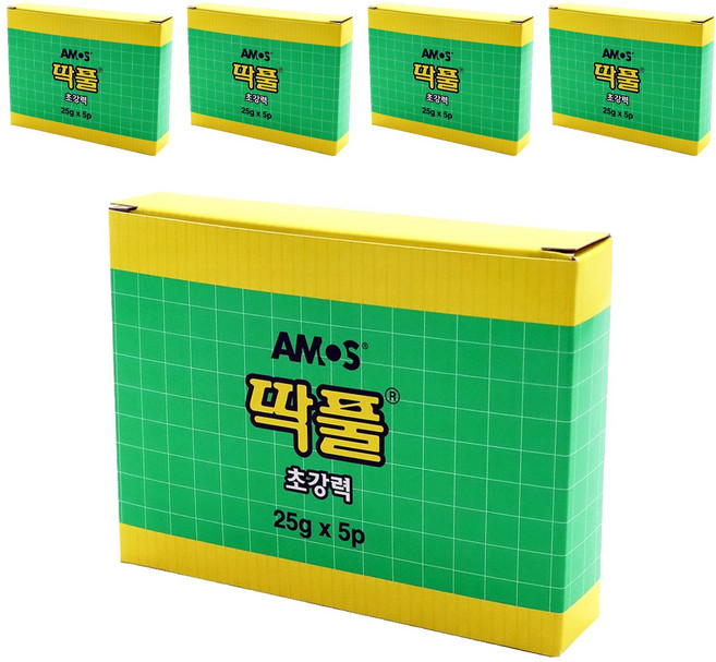 아모스 초강력 딱풀, 25g, 25개