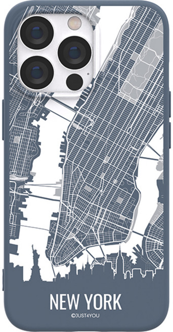 JUST4YOU 에스투비코퍼레이션 트래블 맵 소프트 휴대폰 케이스