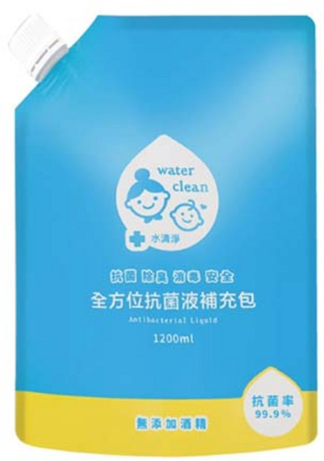 Water clean 水清淨 全方位抗菌液, 1.2L, 1包