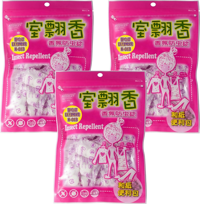 室翲香 香氛防蟲錠 薰衣草, 300g, 3包
