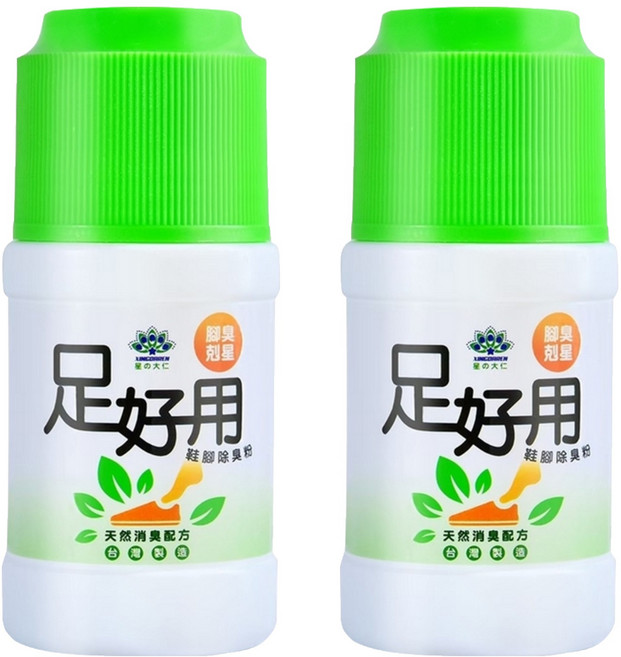 XINGDAREN 星大仁 足好用鞋腳除臭粉 尤加利, 50g, 2瓶