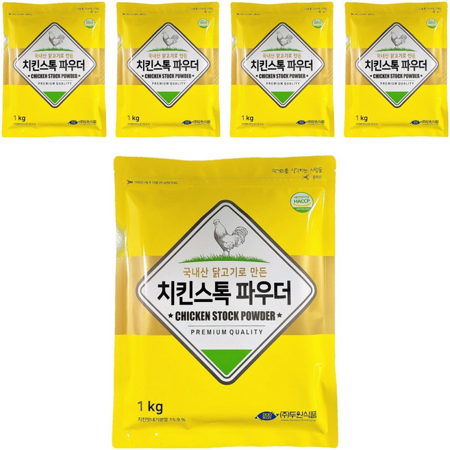 두원식품 치킨 스톡 파우더, 1kg, 5개