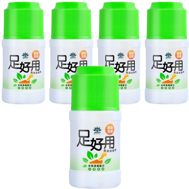 XINGDAREN 星大仁 足好用鞋腳除臭粉 尤加利, 50g, 5瓶