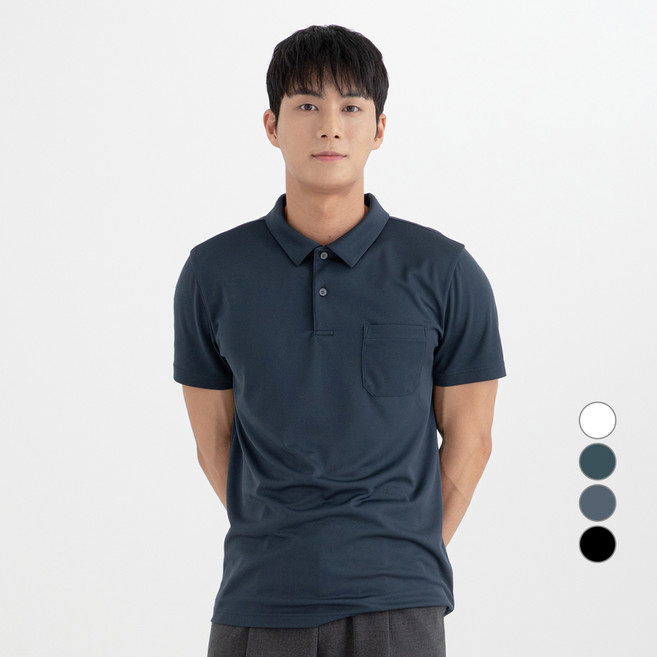 CARET 男款短袖機能性口袋POLO衫