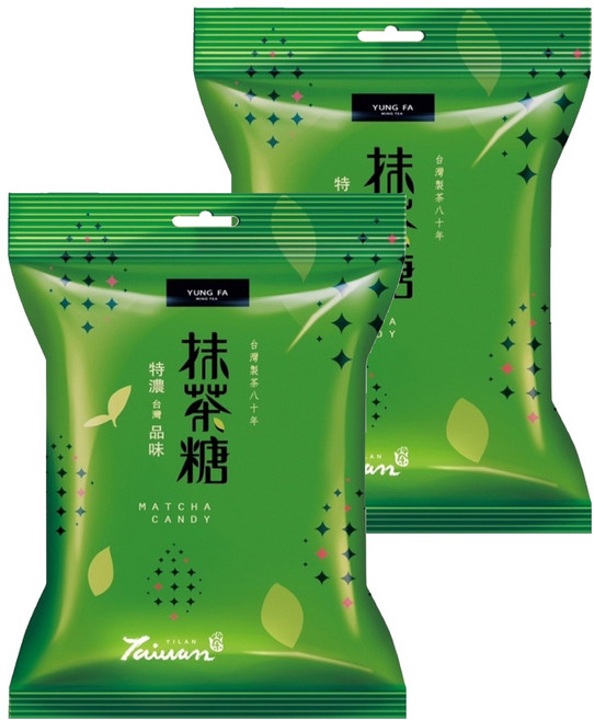 永發茗茶 特濃抹茶糖, 100g, 2袋
