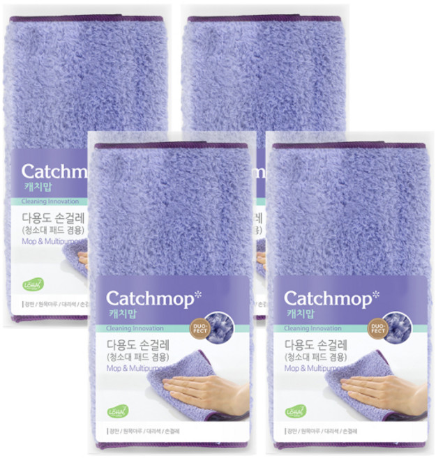 캐치맙 다용도 손걸레, 4개