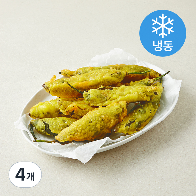 지엔씨푸드 빠삭 통고추튀김 (냉동), 1kg, 4개