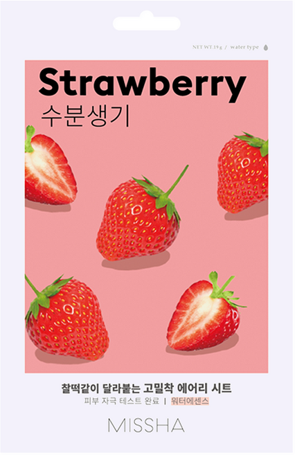 미샤 에어리 밀착 시트마스크 딸기, 1개입, 1개