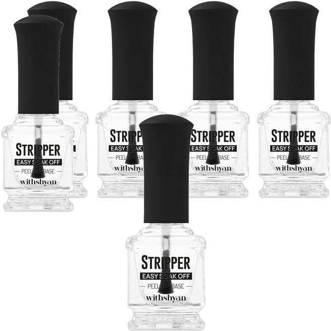 위드샨 필오프 베이스 스트리퍼, 6개, 15ml