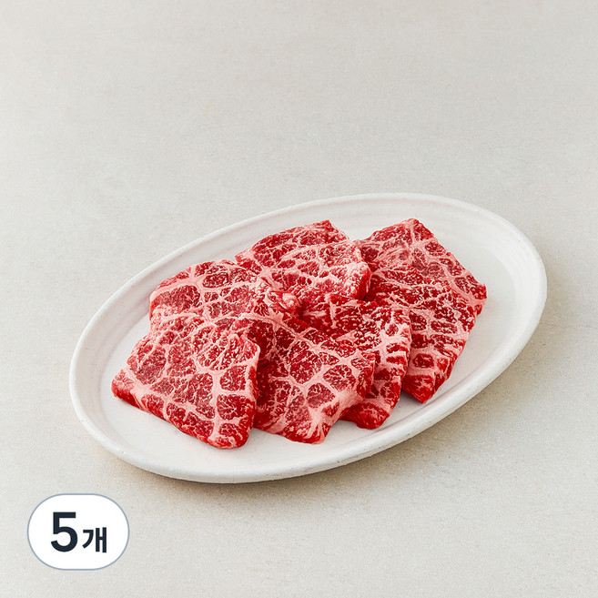 한우 1++등급 설도 구이 (냉장), 200g, 5개