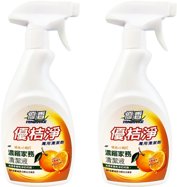 FRAGRANCE 優香 優桔淨 濃縮家務清潔液, 480ml, 2瓶