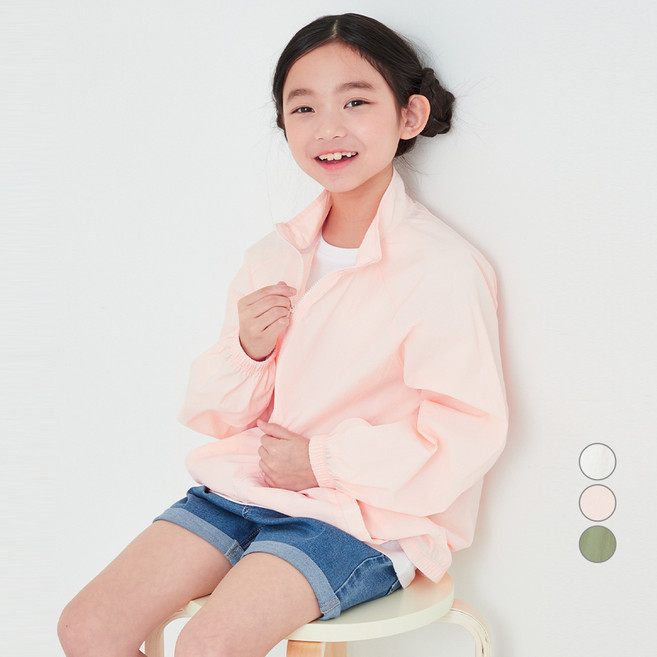 LollyTree 兒童素色基本款防風外套