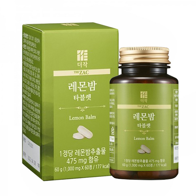 더작 레몬밤 타블렛 영양제, 1개, 60정