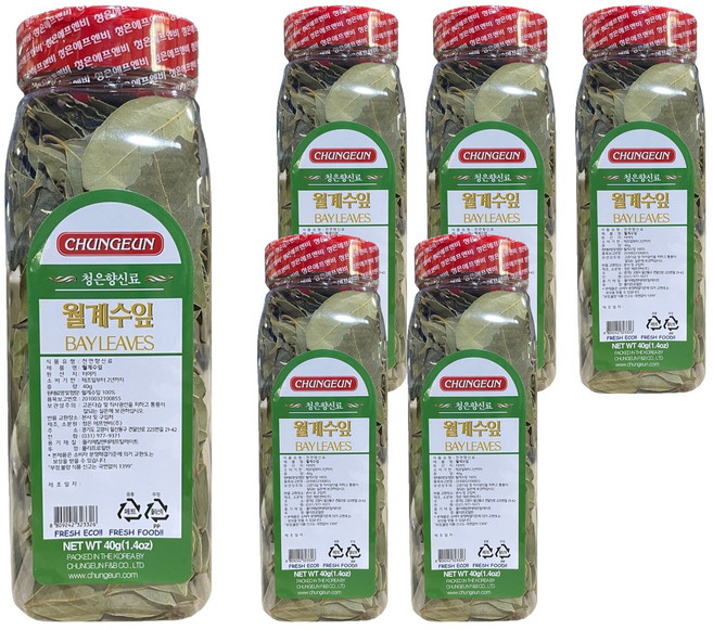 청은 월계수잎, 40g, 6개