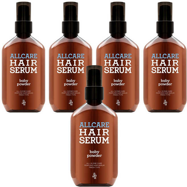 아유아유 올케어 헤어세럼 베이비파우더향, 100ml, 5개