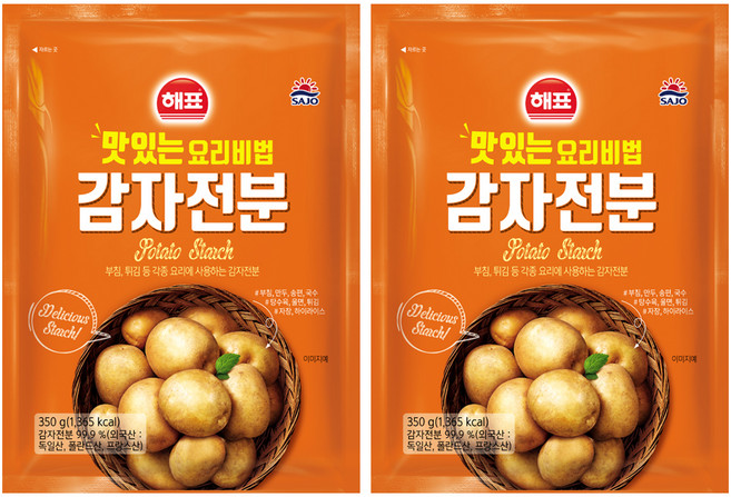 해표 감자전분, 350g, 2개