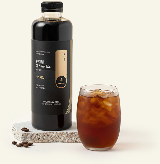 핸디엄 에스프레소 커피원액 디카페인, 900ml, 1개