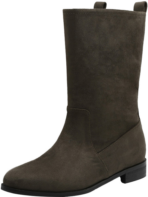 사뿐 여성용 마넬리 라운드 미들부츠 2.5cm