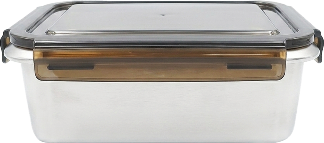 樂司廚品 316不鏽鋼長形保鮮盒 20.5 x 13.5 x 8cm 1.4L, 1個, 1個