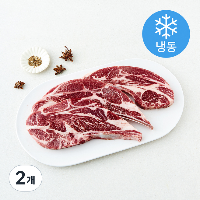 호주산 고기설계소 킹 숄더랙 양갈비 스테이크용 (냉동), 2개, 500g