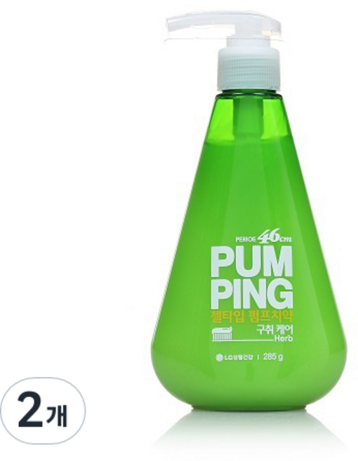 페리오 펌핑치약 허브, 285g, 2개