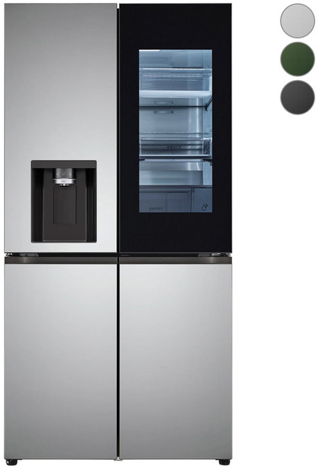 [색상선택형] LG전자 오브제컬렉션 얼음정수기냉장고 음성인식 솔리드 노크온 방문설치, W822SSS462S, 실버