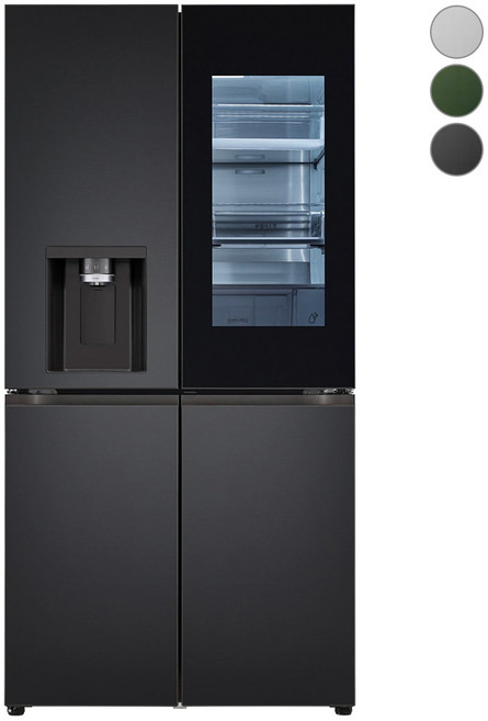 [색상선택형] LG전자 오브제컬렉션 얼음정수기냉장고 음성인식 솔리드 노크온 방문설치, W822SMM462S, 맨해튼미드나잇